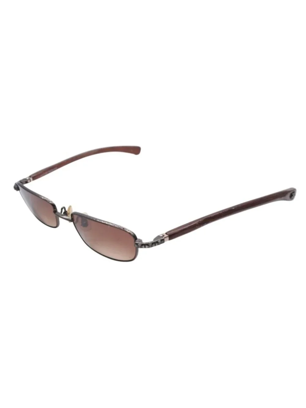 Chrome Hearts Vervedere-d Sunglasses Eyewear CH Cross Dagger Ebony Wood